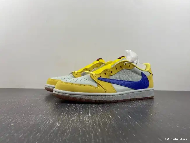 1st Kicks Low Travis Canary DZ4137-700 Scott OG x 1 Air Jordan 0604